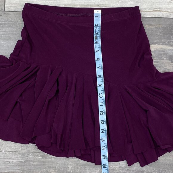 Short Dance Full Skirt Sz. S Violet Purple with Dance Pants Unbranded - Picture 9 of 10